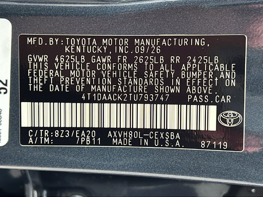 2026 Toyota Camry SE