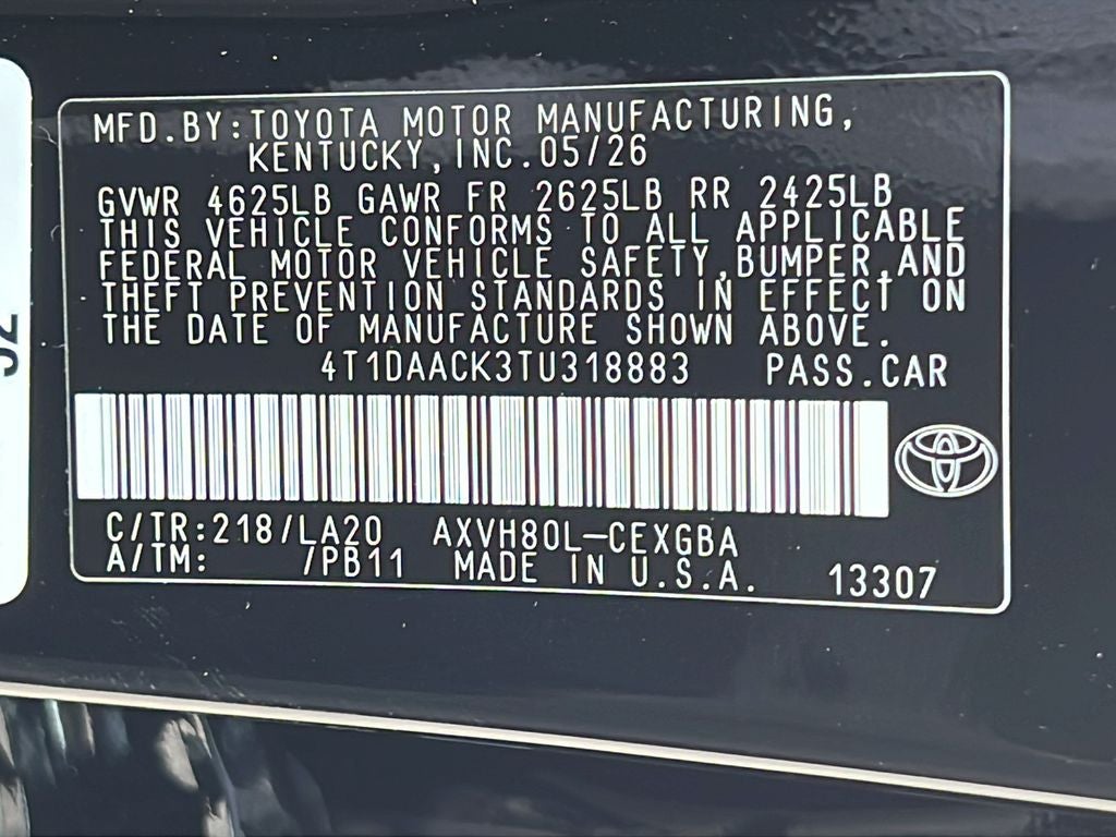 2026 Toyota Camry XLE