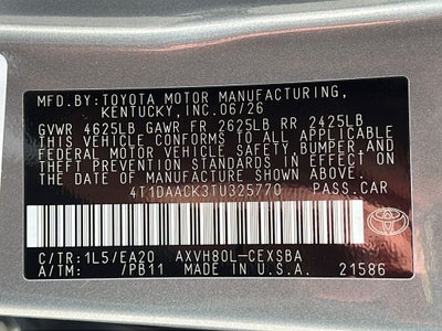 2026 Toyota Camry SE