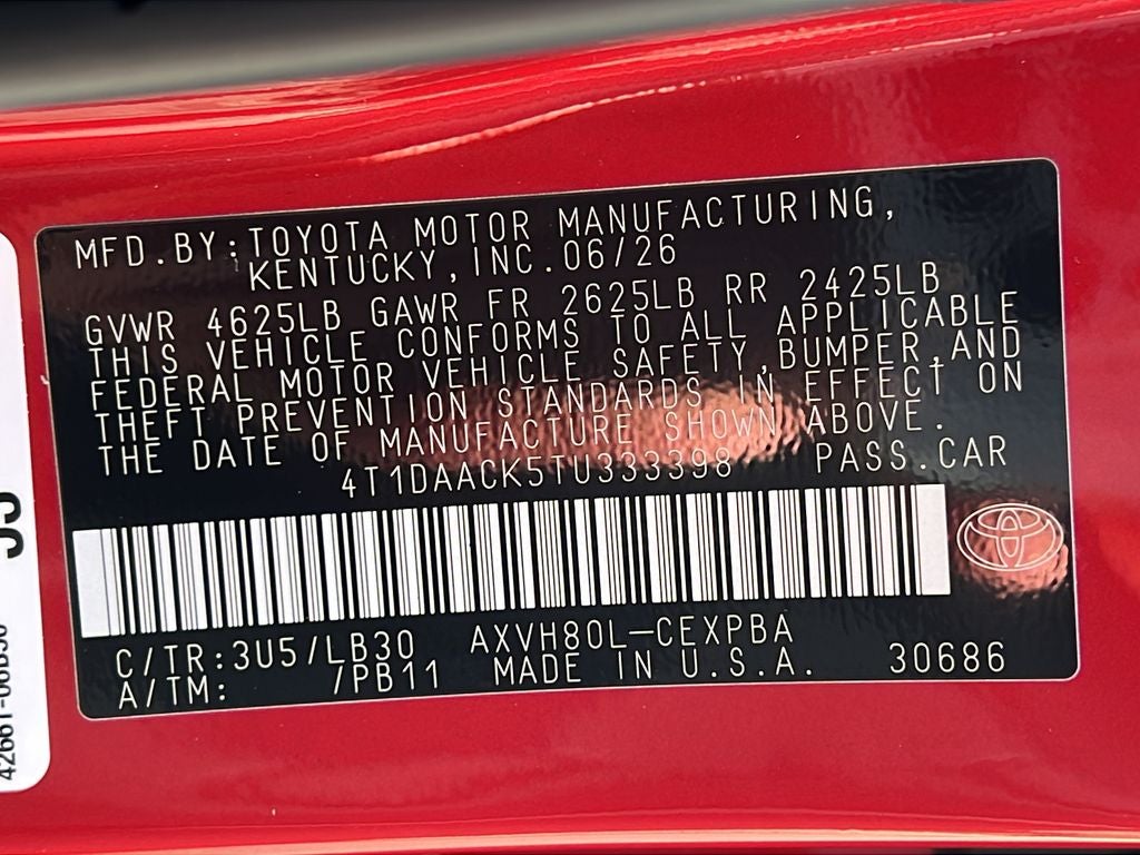 2026 Toyota Camry XSE