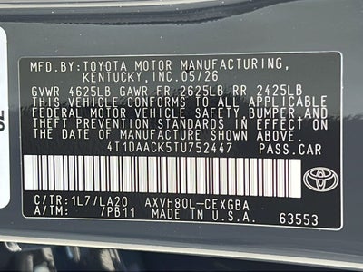 2026 Toyota Camry XLE