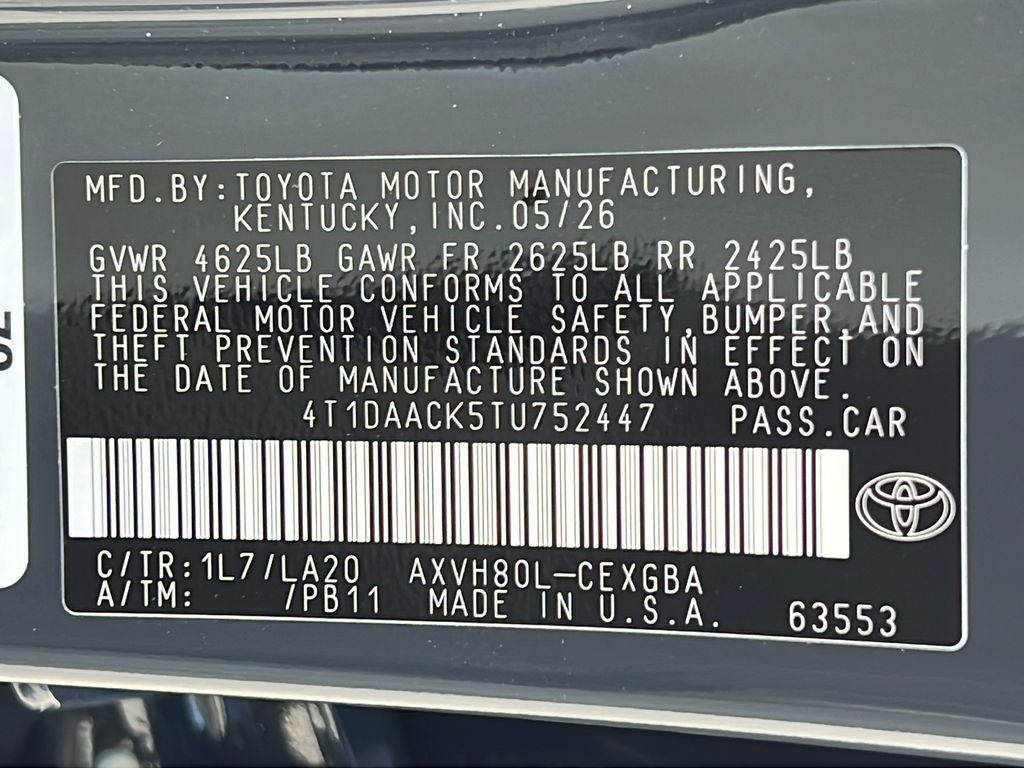 2026 Toyota Camry XLE