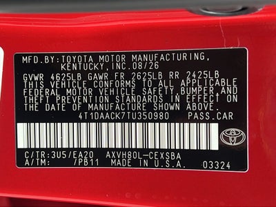 2026 Toyota Camry SE