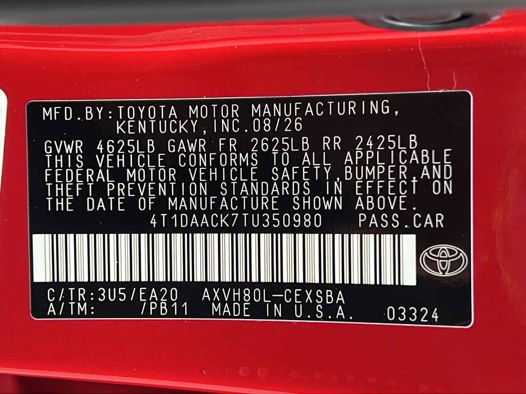 2026 Toyota Camry SE