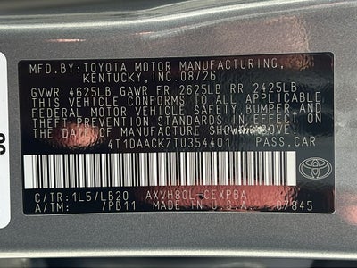 2026 Toyota Camry XSE