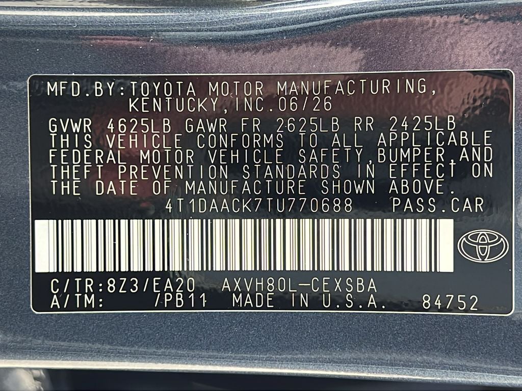 2026 Toyota Camry SE