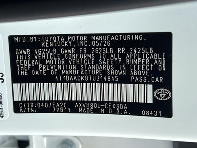 2026 Toyota Camry Nightshade