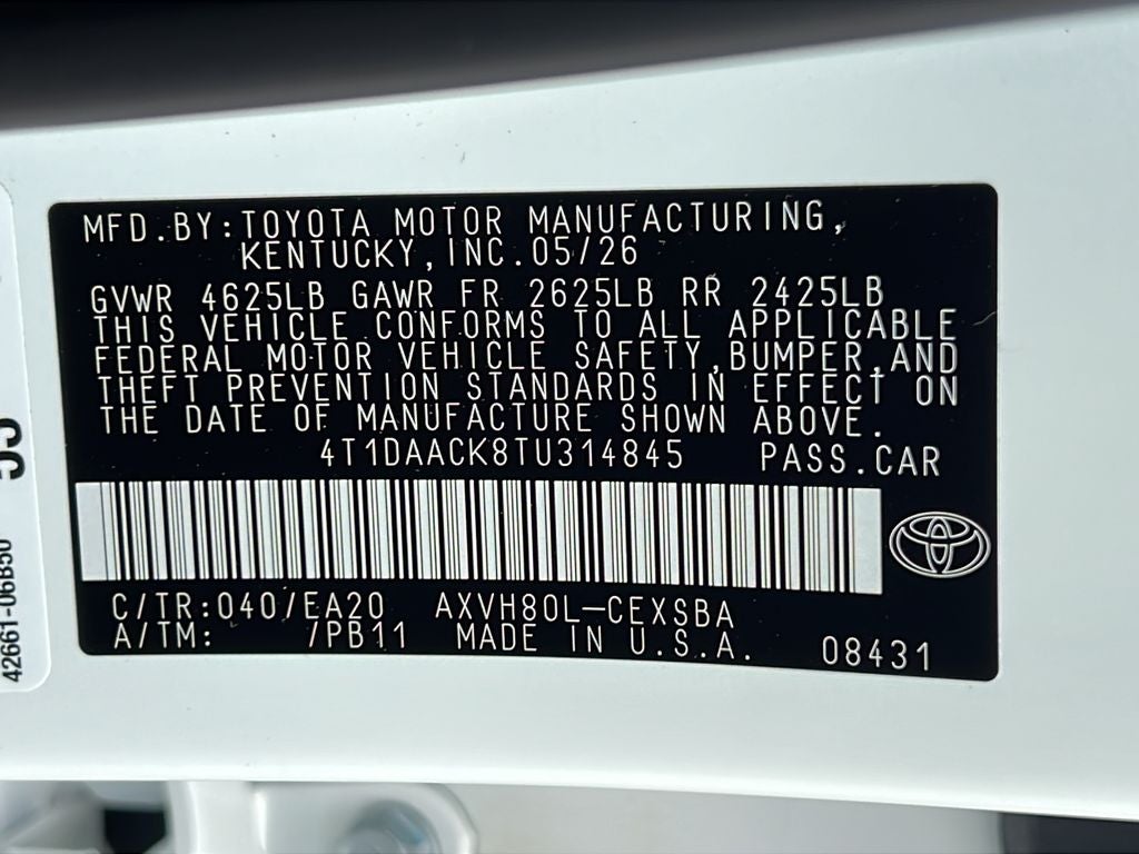 2026 Toyota Camry Nightshade