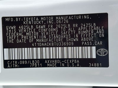 2026 Toyota Camry XSE