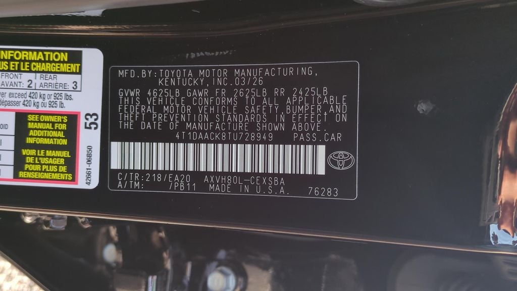 2026 Toyota Camry Nightshade