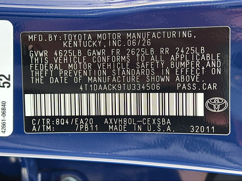 2026 Toyota Camry SE