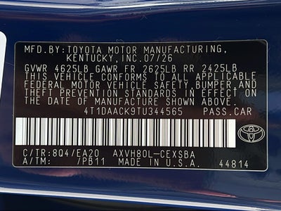 2026 Toyota Camry SE