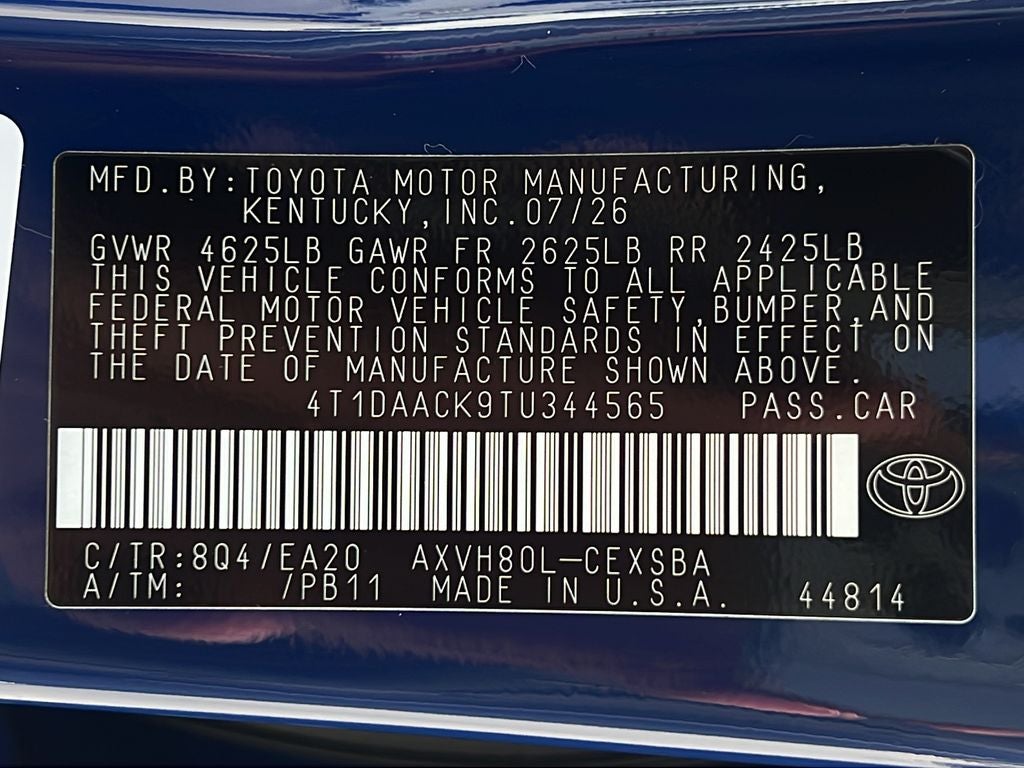 2026 Toyota Camry SE