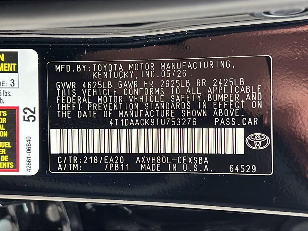 2026 Toyota Camry SE