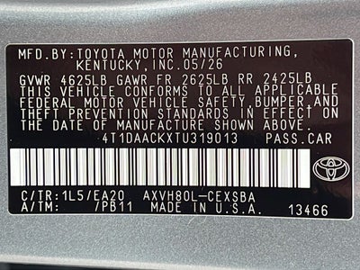 2026 Toyota Camry SE