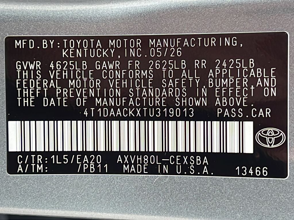 2026 Toyota Camry SE