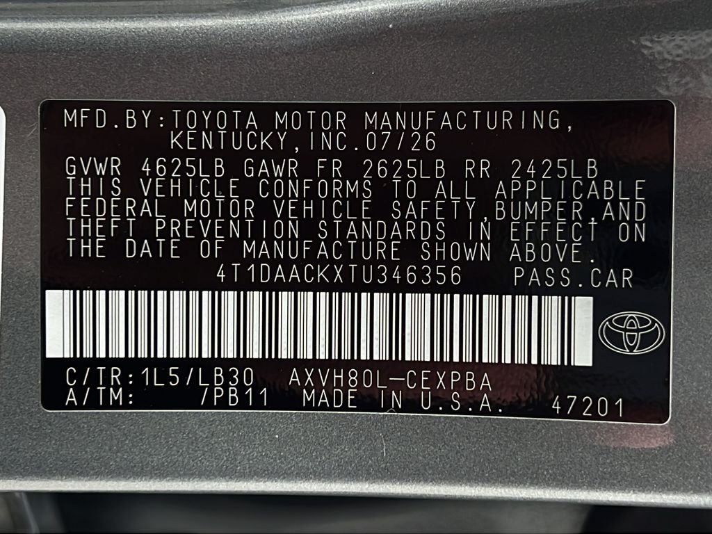 2026 Toyota Camry XSE