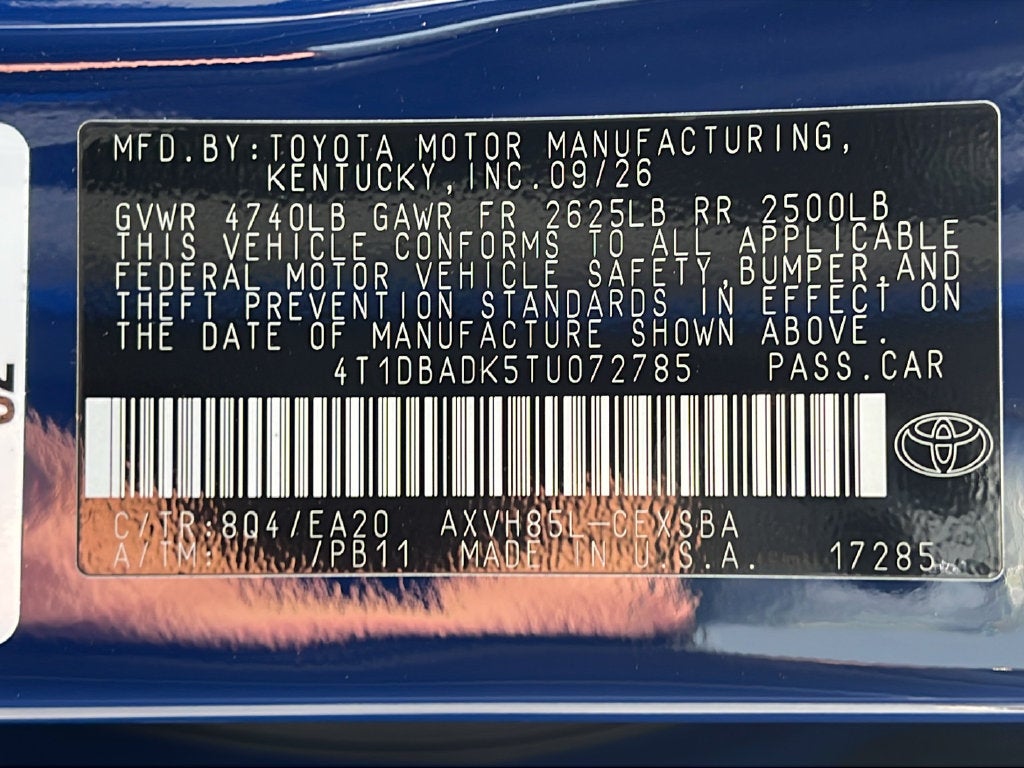 2026 Toyota Camry SE AWD