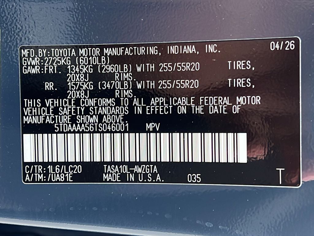 2026 Toyota Grand Highlander Limited