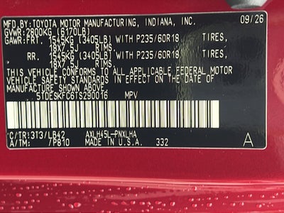 2026 Toyota Sienna Platinum
