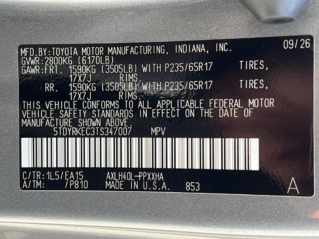 2026 Toyota Sienna XLE