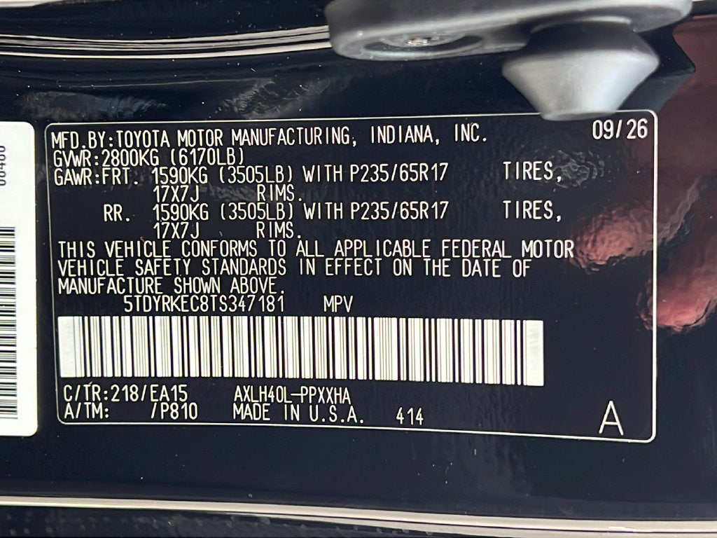 2026 Toyota Sienna XLE