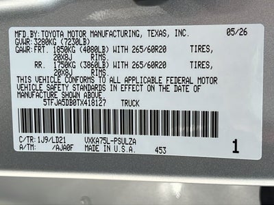 2026 Toyota Tundra Limited