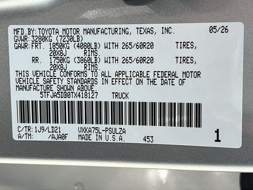 2026 Toyota Tundra Limited