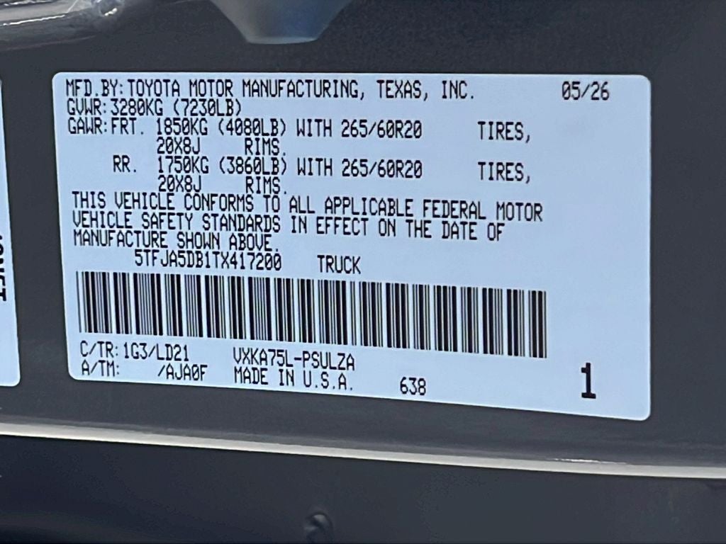 2026 Toyota Tundra Limited