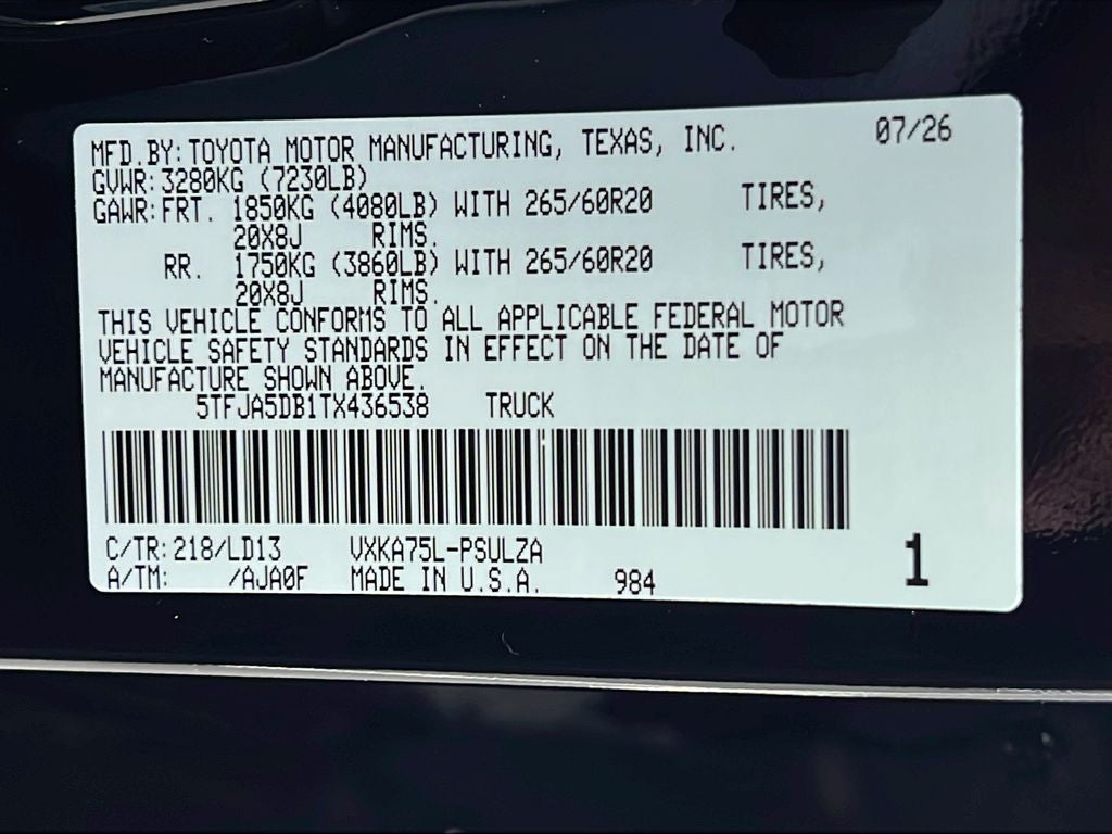 2026 Toyota Tundra Limited