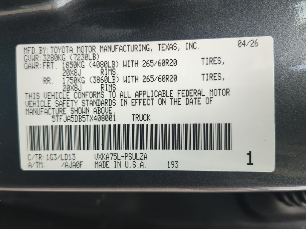 2026 Toyota Tundra Limited