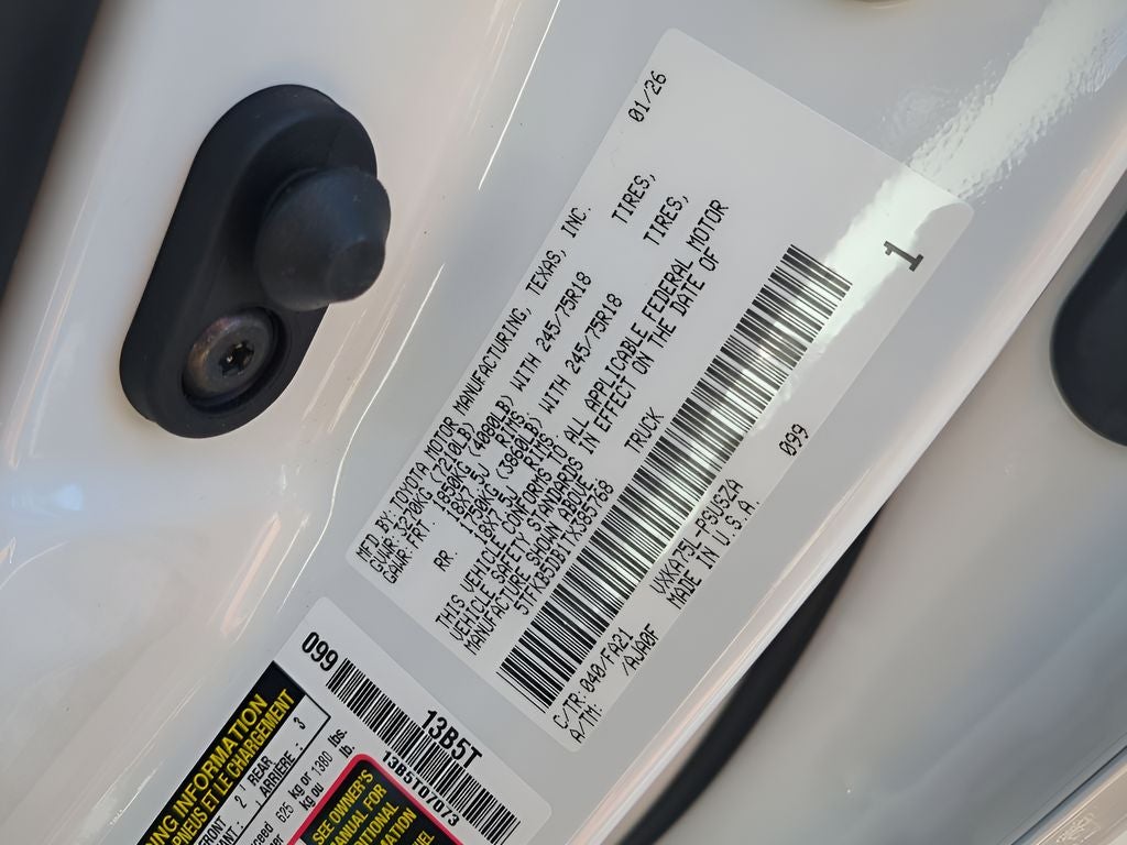 2026 Toyota Tundra SR