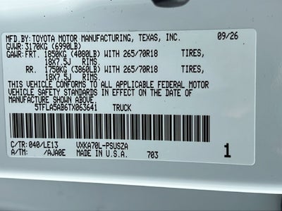 2026 Toyota Tundra SR5