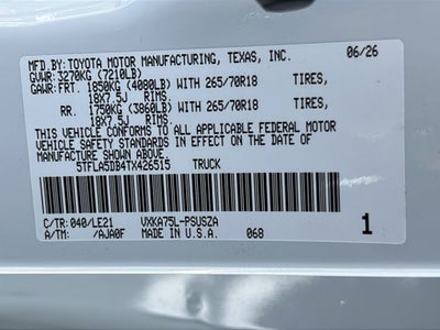 2026 Toyota Tundra SR5