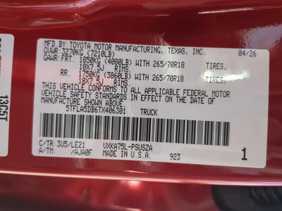 2026 Toyota Tundra SR5