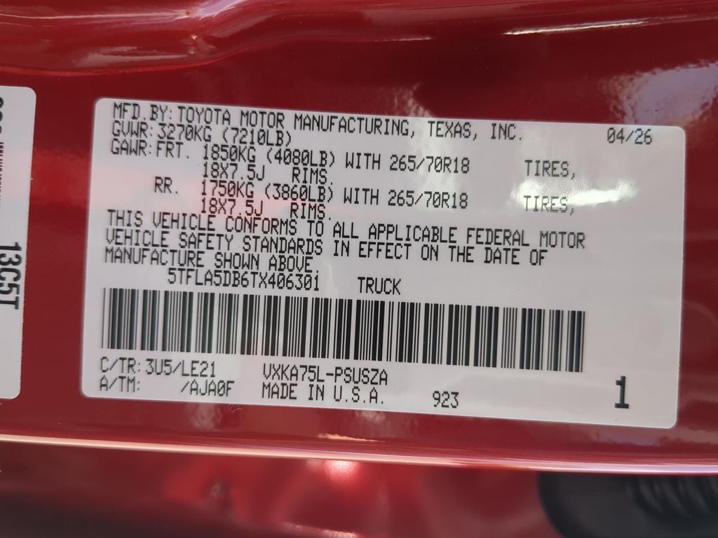 2026 Toyota Tundra SR5