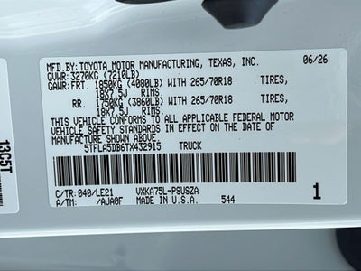 2026 Toyota Tundra SR5