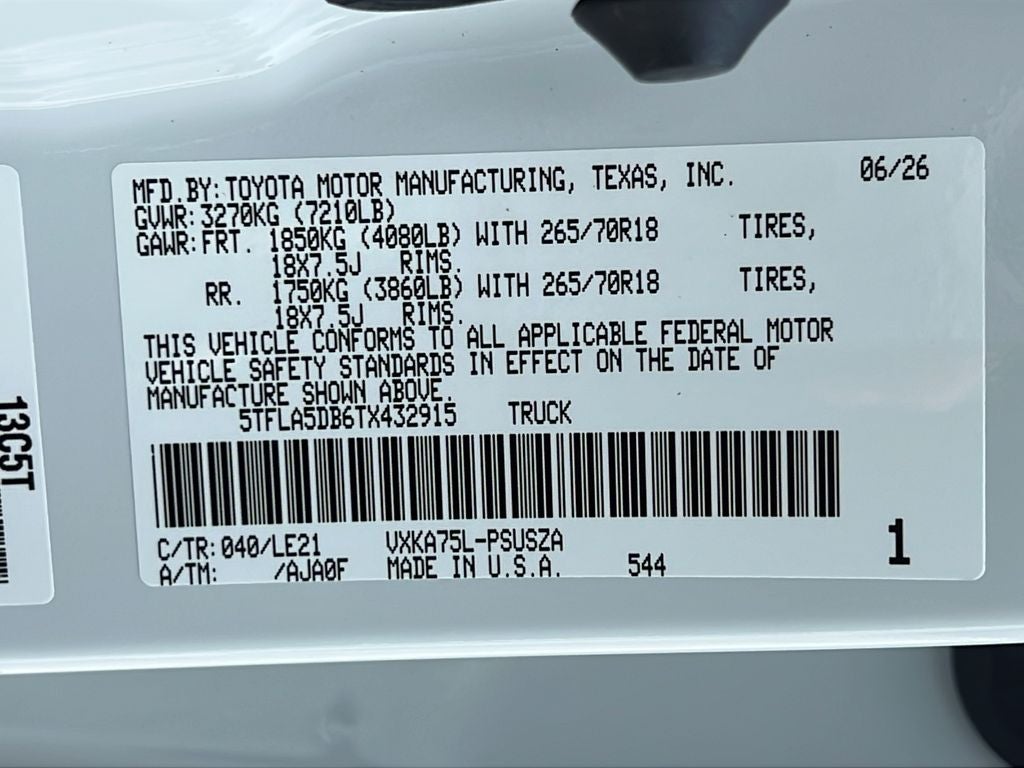 2026 Toyota Tundra SR5