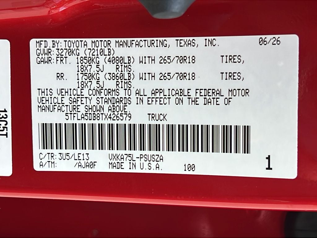 2026 Toyota Tundra SR5