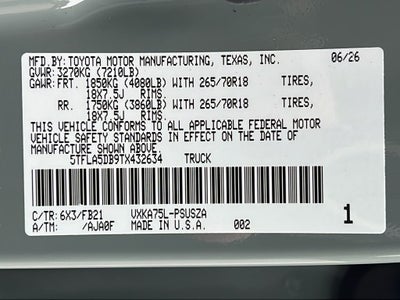 2026 Toyota Tundra SR5