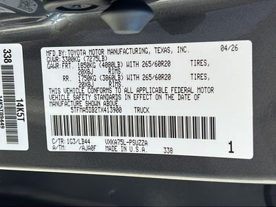 2026 Toyota Tundra 1794 Edition