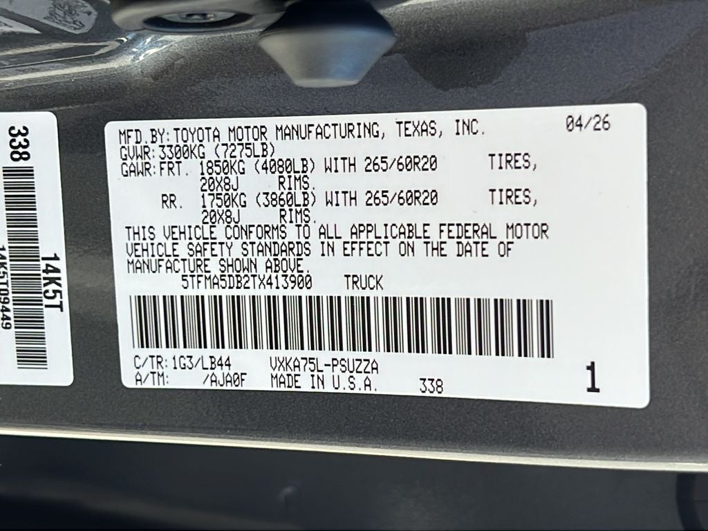 2026 Toyota Tundra 1794 Edition