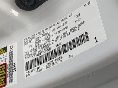 2026 Toyota Tundra 1794 Edition