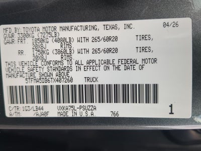 2026 Toyota Tundra 1794 Edition