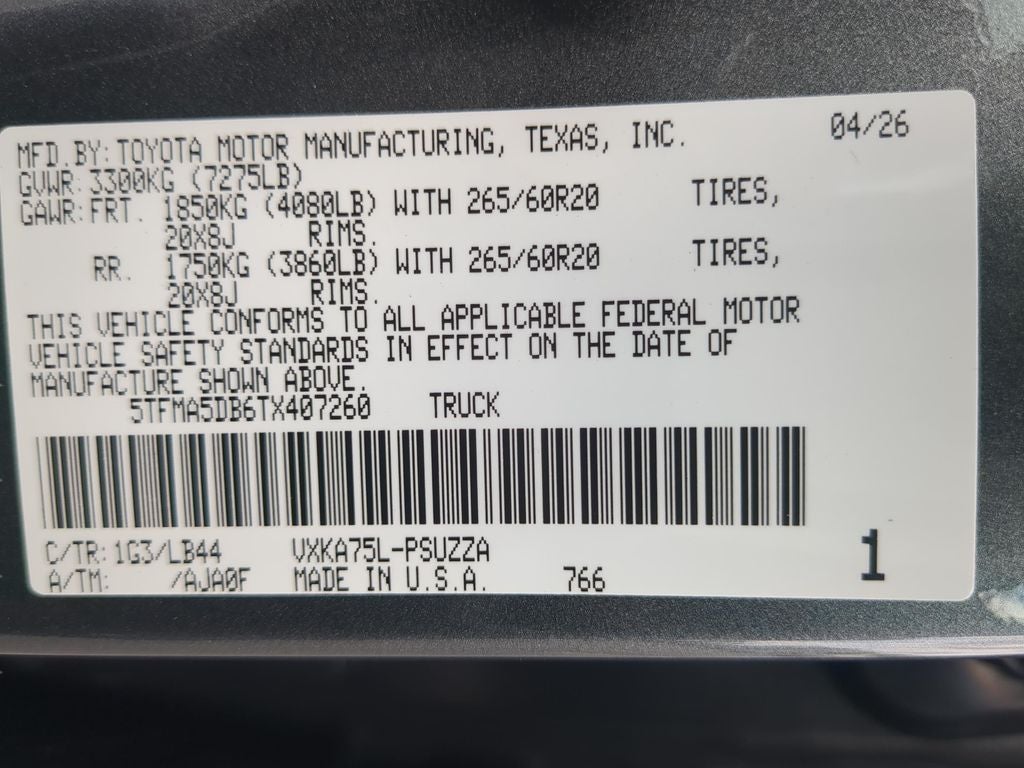 2026 Toyota Tundra 1794 Edition
