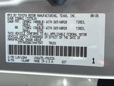 2026 Toyota Tundra 1794 Edition