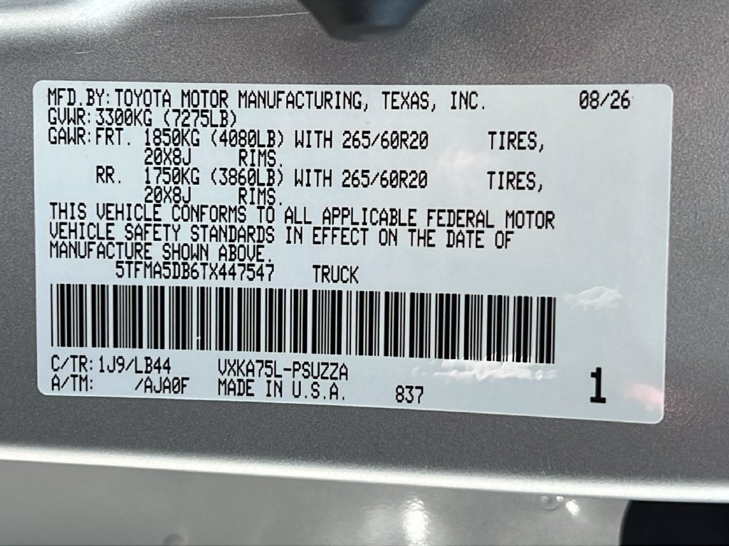 2026 Toyota Tundra 1794 Edition