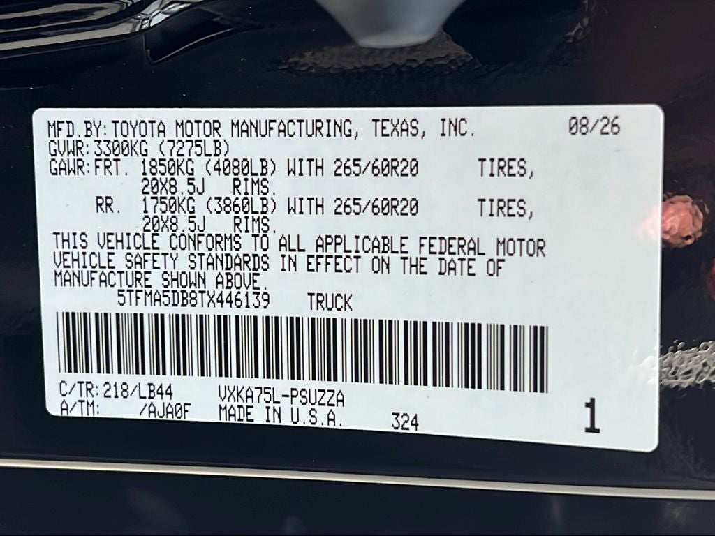 2026 Toyota Tundra 1794 Edition