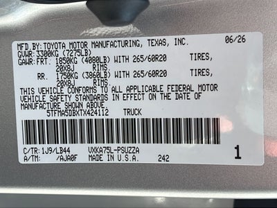 2026 Toyota Tundra 1794 Edition