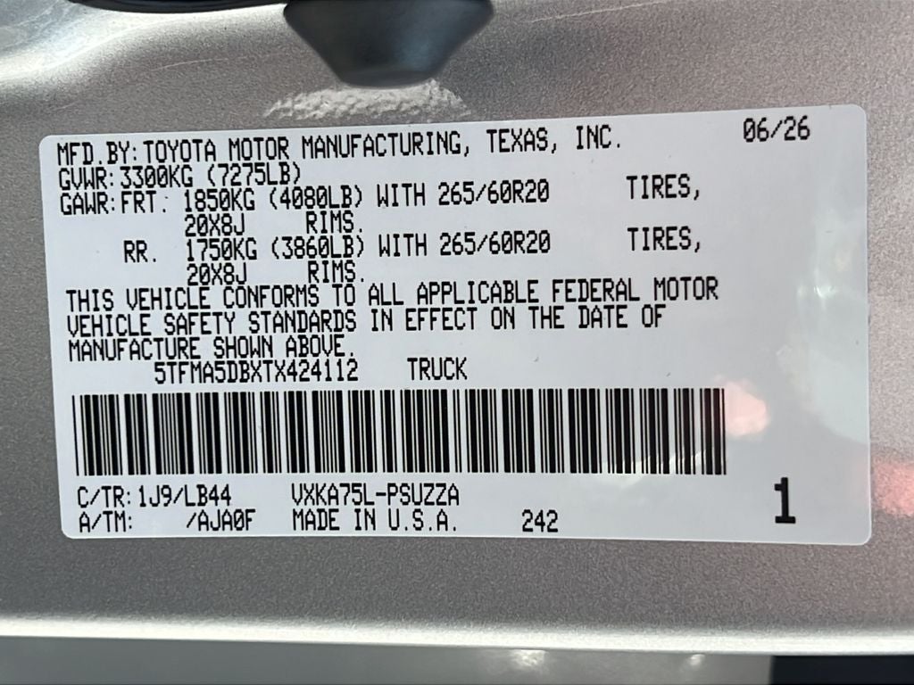 2026 Toyota Tundra 1794 Edition